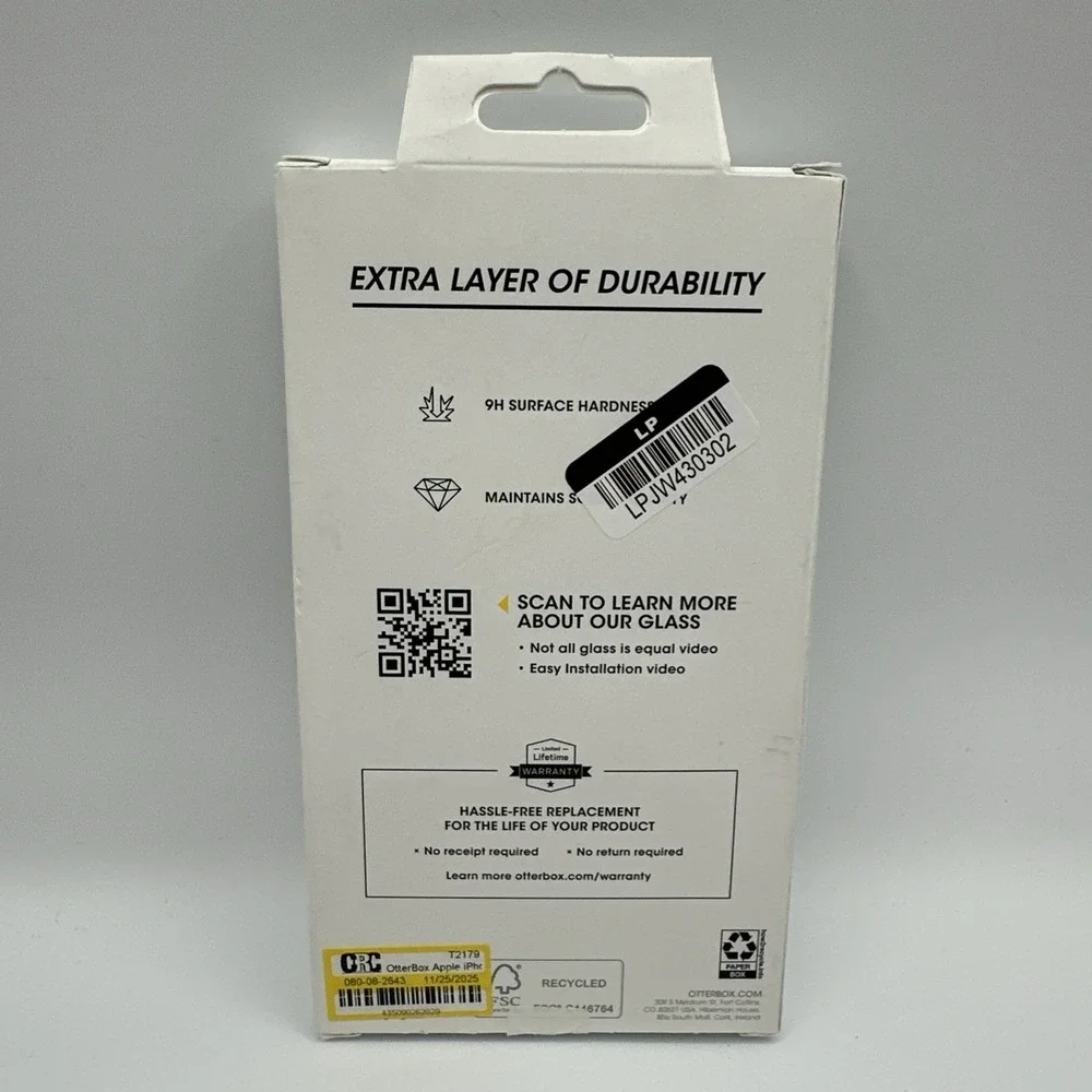 OtterBox Apple iPhone 15 Pro Glass: Scratch-Resistant Screen Protector‎